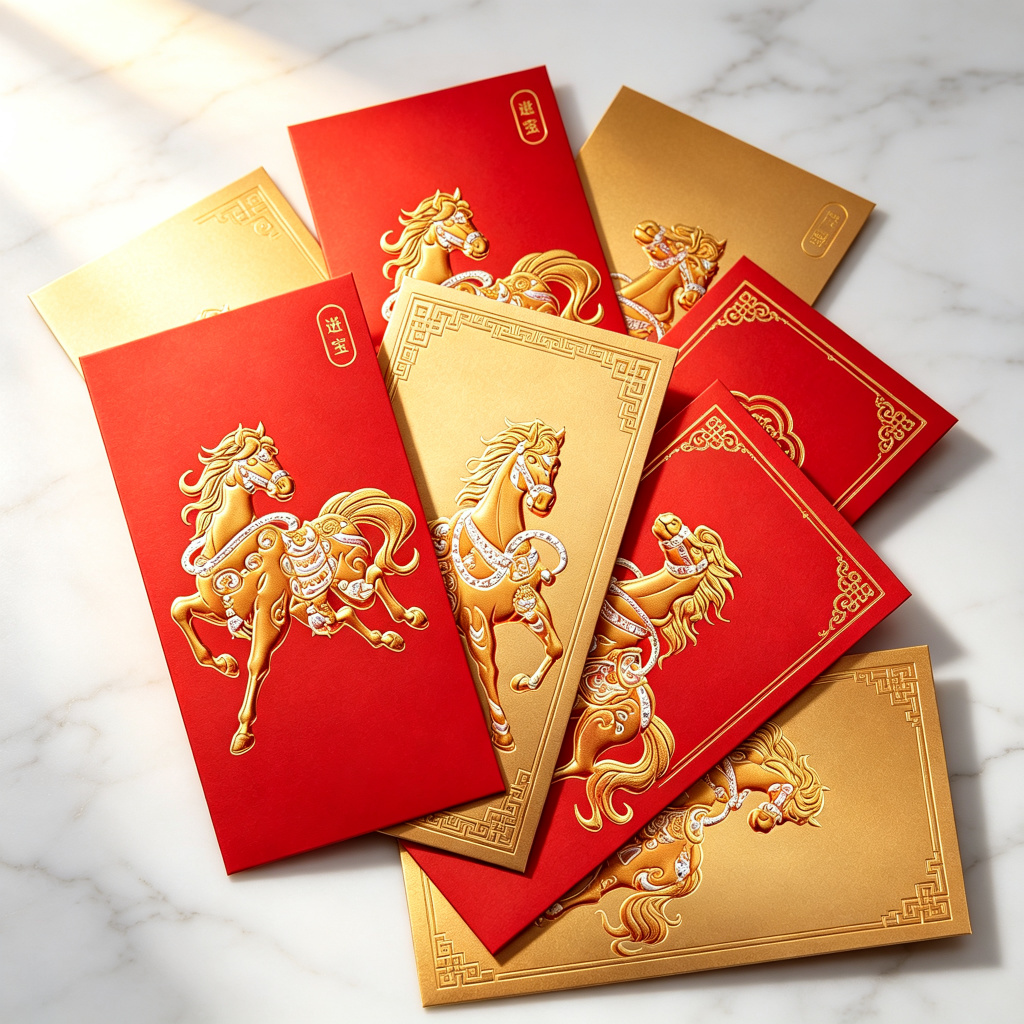 Red packet envelope packaging case